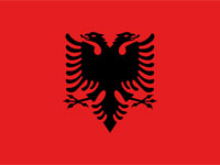 Albania Flag. 